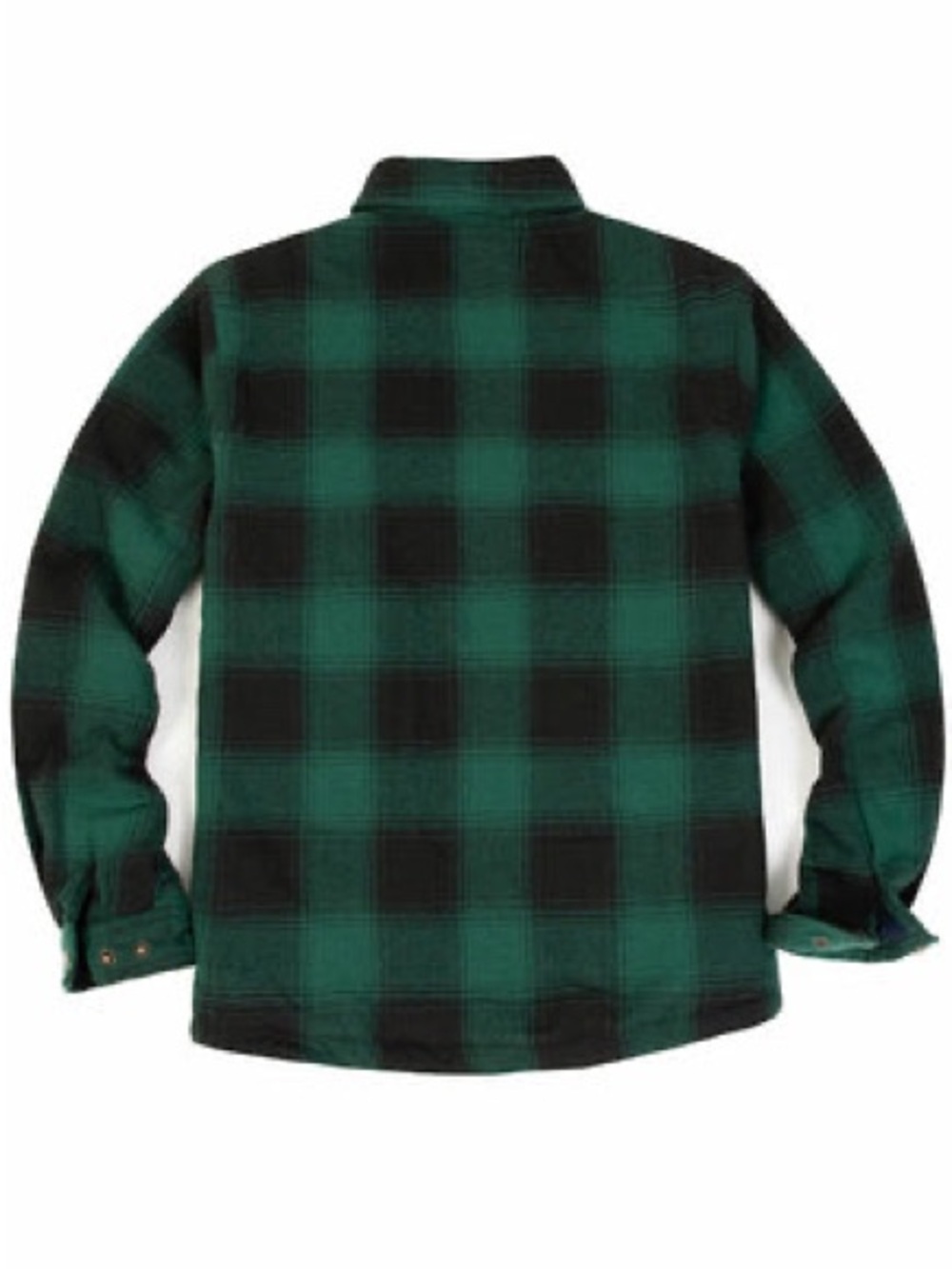 Sonoma Boys Green and Black Plaid Button-Down Shirt